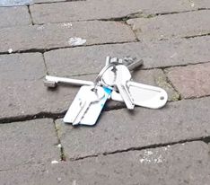 Zoekgeraakte sleutelbos uit Mill
